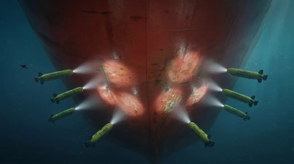Recovery of a Strydent autonomous underwater vehicle at sea(2)